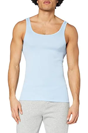 Calida Canottiera, Uomo, (Blau (Eisblau 680)), XL