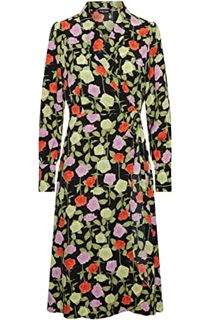 Pieces® Pcblossom LS Wrap Dress Vestito, , S Donna