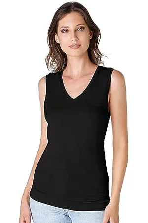 Lovable Canotta Termica con Spalla Larga Thermal Viscose Donna, , XL