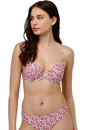 Lovable Reggiseno Push-Up Printed Knitted Micro, Bikini de Donna, (Rosa e Stampa Fiori), 34B