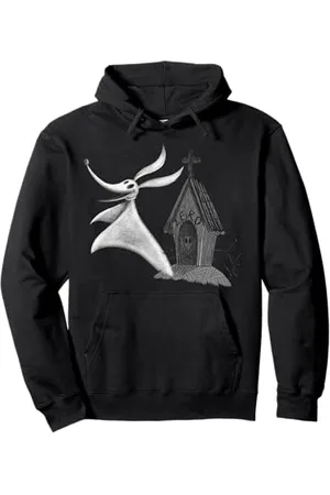Disney The Nightmare Before Christmas Zero Big Face Felpa con Cappuccio