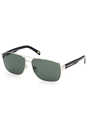 Skechers SE6160 Occhiali da Sole Uomo, Occhiali da Sole Casual Leggeri, Forma Lente Navigator, Lenti Polarizzate Verdi
