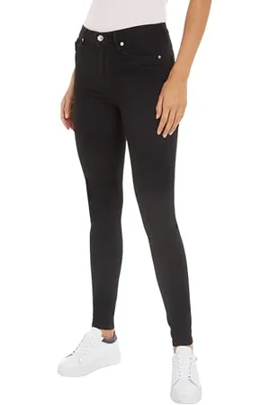 Tommy Hilfiger Donna Jeans Skinny Fit, (Black), 32W/30L