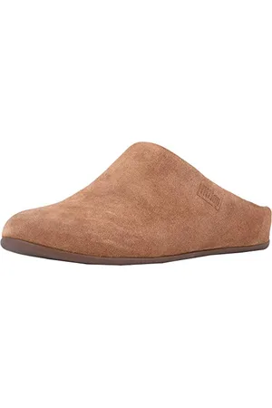 FitFlop Chrissie Shearling, Pantofole Donna, Marrone (Tumbled Tan 645), 41 EU