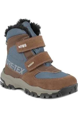 Primigi Winter Kid GTX, Stivali da Neve Uomo, Cuoio-Avio, 35 EU