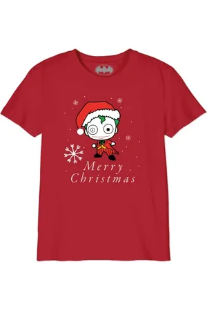 DC Comics Originals Bobatmbts048 T-Shirt, Rouge, 12 Anni Bambini e Ragazzi