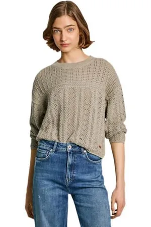 Pepe Jeans Isadora Maglione, (Washed Green), S Donna