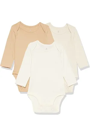 Amazon Body a Maniche Lunghe in Jersey di Cotone Elasticizzato (precedentemente Amazon Aware) Unisex Bimbi, Pacco da 3, , Prematuro