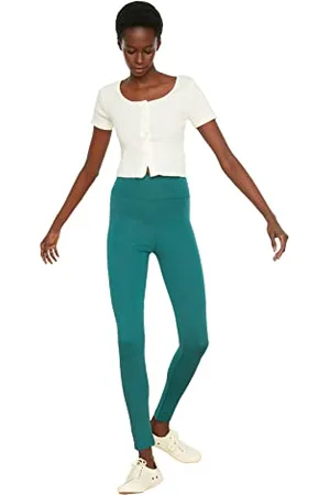Trendyol Hohe Taille gestrickte Strumpfhose Leggings, , Medium da Donna