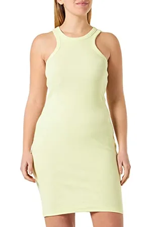 Noisy May Nmmaya S/L Halter Neck Dress Vestito, , S (Pacco da 12) Donna