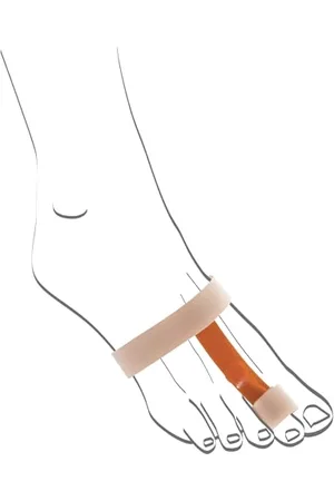 Berkemann Hammerzehen-korrekturbandage für Die Nacht, para Tomaia Unisex, (Beige/Orange), Taglia Unica