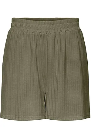 Pieces® Pckylie HW-Pantaloncini Noos, Verde-Deep Lichen Green, M Donna