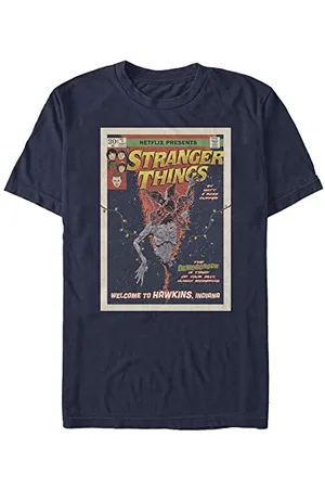 Stranger Things Comic Cover Short Sleeve T-Shirt, , XL Mens