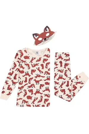 Petit Bateau A0B7K Pigiama A Maniche Lunghe E Maschera Bambino 5 Anni
