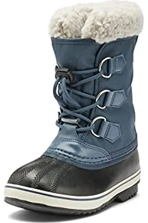 sorel Yoot Pac Nylon WP, Stivali da Neve Impermeabili Unisex - Bambini e ragazzi, Blu (Uniform Blue/Black), 27 EU