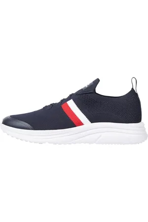 Tommy Hilfiger Modern Runner Knit Stripes Ess Fm0fm04798, Sneaker da corsa Uomo, , 46 EU