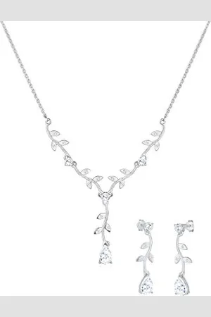 Elli Set di Gioi 925 Silber Blumenranke Zirkonia