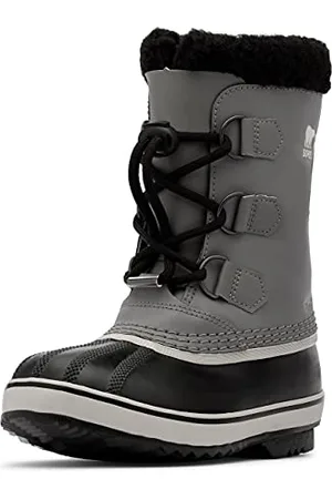 sorel Yoot Pac TP Boot WP, Stivali da Neve Impermeabili, Unisex - Bambini e ragazzi, Quarry/Black 2023, 38 EU