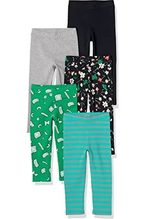 Amazon Leggings Bambine e Ragazze, Pacco da 5, , 5 Anni