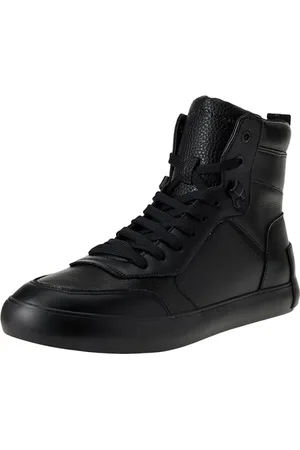 Calvin Klein Jeans Vulc Mid Laceup Lth in LUM YM0YM00872, Sneaker vulcanizzate Uomo, Nero (Triple Black), 40.5 EU