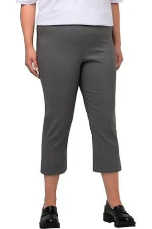 Ulla Popken Pantaloni Bengalin, Lunghezza al Polpaccio, , 40W / 32L Donna