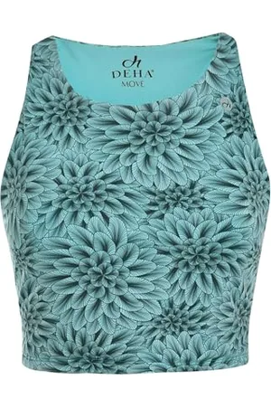 Deha Allover Soft Maglietta con Bretelle, , M Donna