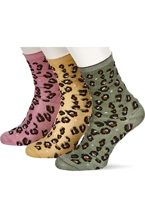 ONLY Onlsandra Jaquard Sparkle Sock 3-Pack Calzini, , Taglia Unica Donna