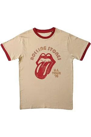 The Rolling Stones The T Shirt US Tour 78 Official Ringer , XL Unisex-Adulto