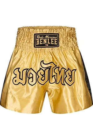 Benlee Rocky Marciano Goldy Pantaloni da Boxe, Oro/Nero, S Uomo