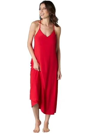 Lovable Copricostume Abito Lungo con Spalline Scollo a V Donna, , L