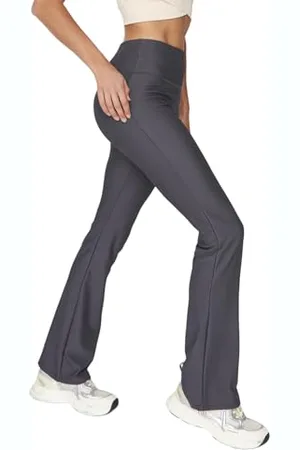 Trendyol Leggings Sportivi da Donna a Vita Alta con Gamba Svasata Calzamaglia