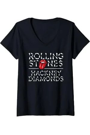 The Rolling Stones Ufficiale The HD Maglietta con Collo a V