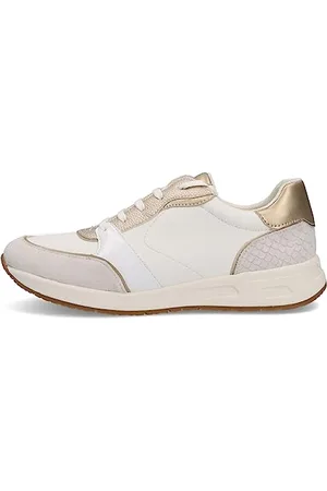 Geox D Bulmya A, Scarpe da Ginnastica, White Platinum, 35 EU