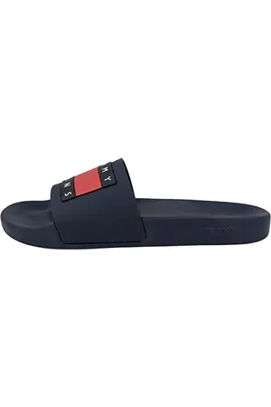 Tommy Hilfiger Scarpe da Mare Donna Flag Pool Slide Ciabatte, Blu (Twilight Navy), 36 EU