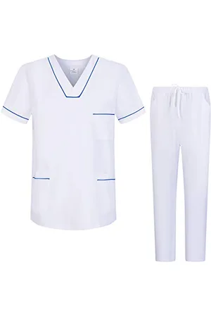 MISEMIYA Uniformi Unisex Set Camice – Uniforme Medica con Maglia e Pantaloni Uniformi Mediche Camice Uniformi sanitarie - Ref.6601-6602 - 3XL