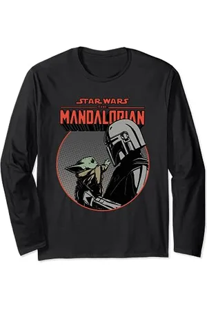 STAR WARS The Mandalorian and the Child Retro Maglia a Manica