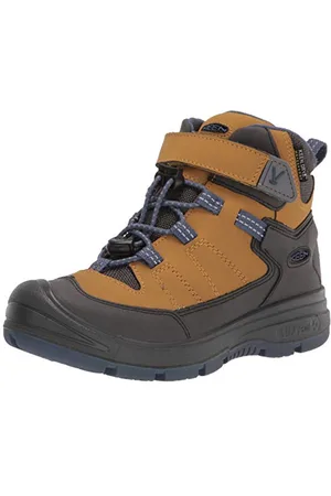 Keen Redwood MID WP-C Hiking Boot, Harvest Gold/Vintage Indigo, 31 EU