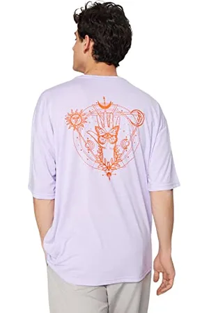 Trendyol übergröße der Männer Rundkragen Kurzarm-t-Shirt, , M Uomo