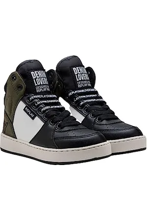 Replay GBZ19 .000.C0042S, Scarpe da ginnastica Bambini e ragazzi, Nero (Black Army Green Off White 3269), 28
