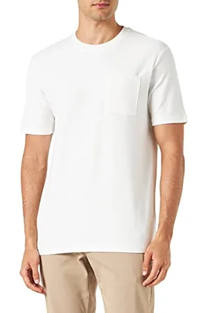 Koton Basic T-Shirt Pocket Detailed Crew Neck Short Sleeve Cotton, (010), M Uomo
