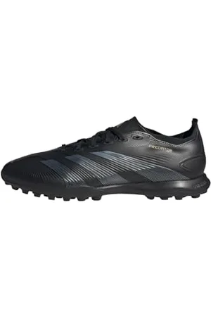 adidas Predator League Football Boots Turf, Scarpe da Calcio Unisex-Adulto, Core Black/Carbon/Gold Metallic, 40 EU