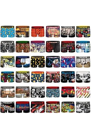 Freegun Pack Sorpresa Boxer Bambino, Pack de 3 Mutande microfibra, modelli selezionati a caso, Blu, Nero, Rosso, Giallo, Taglie 10-12 anni
