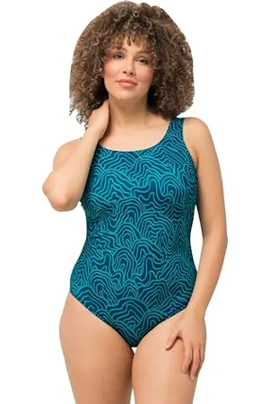 Ulla Popken Costume da Bagno Alice, Softline, Lines Intero, , 58-60 Donna