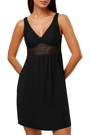 Triumph Donna Aura Spotlight NDK 01 X, Night Shirt, BLACK, 42