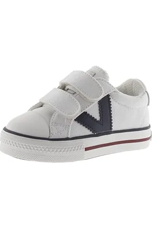 victoria Sneaker Unisex Tribu Tela & Logo A Contrasto & Strappo 1065163 per Bambini Blanco 25
