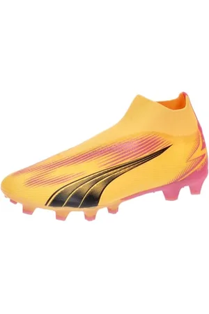 PUMA Ultra Match+ Ll Fg/Ag, Soccer Shoe Uomo, Sun Stream Black Sunset Glow, 42 EU