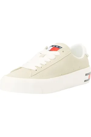 Tommy Hilfiger TJW Vulc Flatform Suede Sneaker EN0EN02519, vulcanizzate Donna, Beige (Bleached Stone), 37 EU