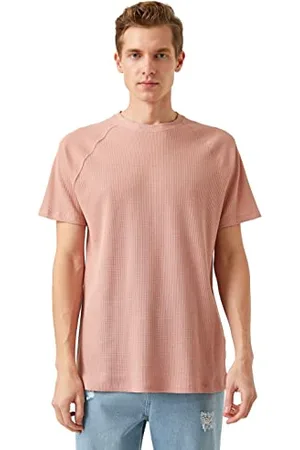 Koton Raglan-Maglietta a Maniche Corte T-Shirt, (250), S Uomo