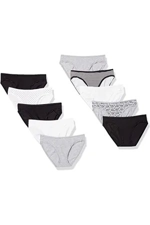 Amazon Slip Bikini in Cotone (Disponibile in Taglie Forti) Donna, Pacco da 10, , 48