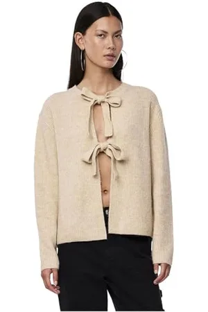 Pieces® Pcsilly LS Reversible Tie Knit Exp Noos Maglione Cardigan, , XL Donna